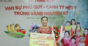 Trao giải thưởng 1kg vàng cho khách hàng HDBank