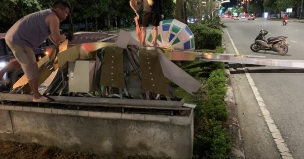 Lộ nguyên nhân công trình 11 tỷ đồng ở TP Vinh đổ gãy chỉ sau trận giông lốc