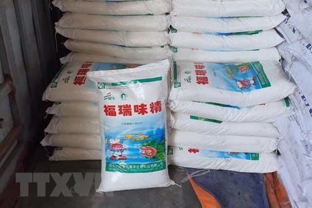 Hơn 1 tấn mỳ chính giả được nhập khẩu từ Trung Quốc về chưa kịp đi tiêu thụ thì bị bắt giữ
