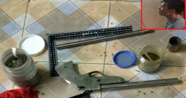 Bắt “nhà sản xuất” súng tự chế đang trốn nã