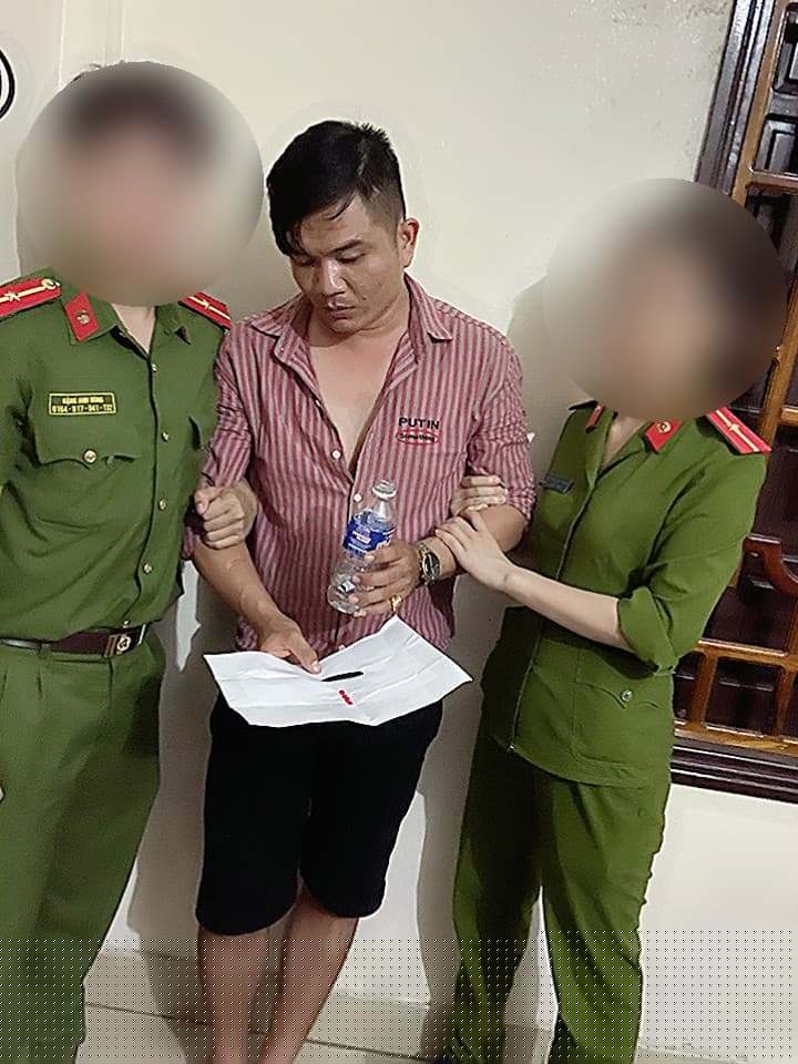 Đối tượng Lê Thanh Hải (sinh năm 1990) cùng tang vật vụ án