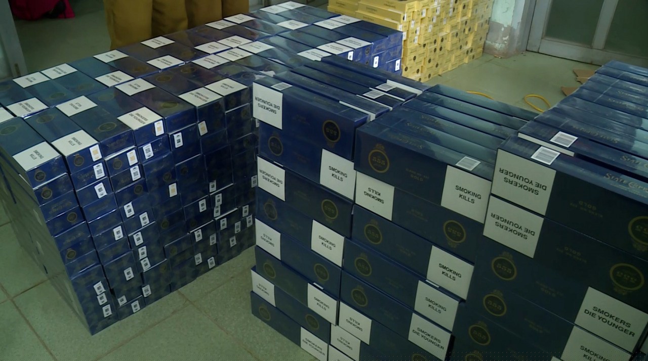Số thuốc lá điếu bị lực lượng chức năng thu giữ