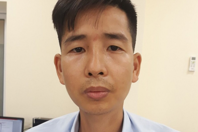 Đối tượng Nguyễn Xuân Phức bị cơ quan công an tạm giữ