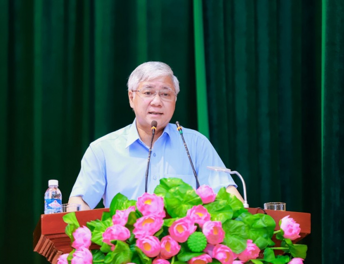 Bí thư Trung ương Đảng, Bí thư Đảng đoàn Mặt trận Tổ quốc Việt Nam, Chủ tịch Ủy ban Trung ương Mặt trận Tổ quốc Việt Nam, Phó Chủ tịch Hội đồng bầu cử quốc gia Đỗ Văn Chiến trình bày chương trình hành động