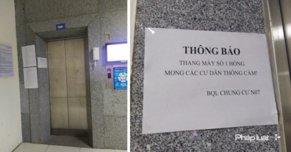 Thang máy hỏng 6 tháng vẫn chưa được sửa chữa, từng rơi tự do, người dân N07 sợ hãi!