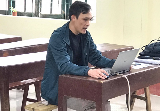 Gi&aacute;o vi&ecirc;n dạy trực tuyến m&ugrave;a dịch Covid-19. (Ảnh: M. H&agrave;). 