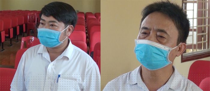 Đối tượng Nguyễn Văn Tuấn (trái) và Bùi Ngọc Hăỉ