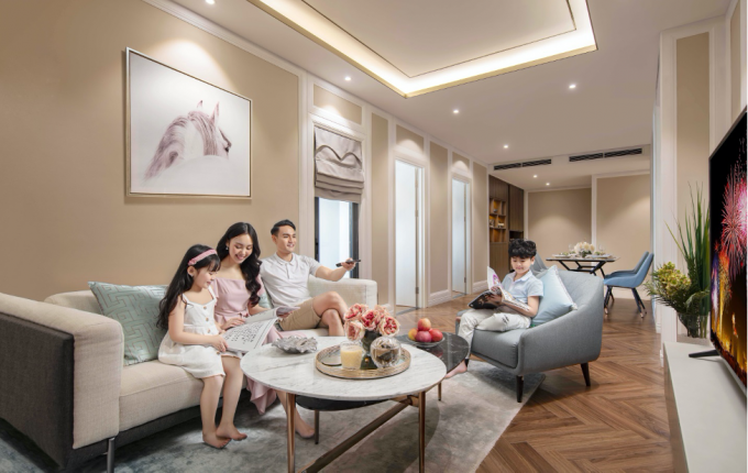 Những căn hộ thực tế, đã hình thành luôn luôn đem lại cảm xúc cho người mua nhà