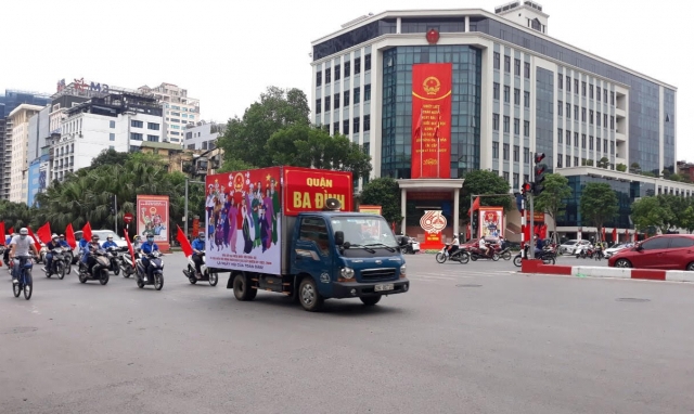 Quận Ba Đình có 132 khu vực bỏ phiếu, hơn 164 nghìn cử tri bầu ĐBQH và HĐND Thành phố