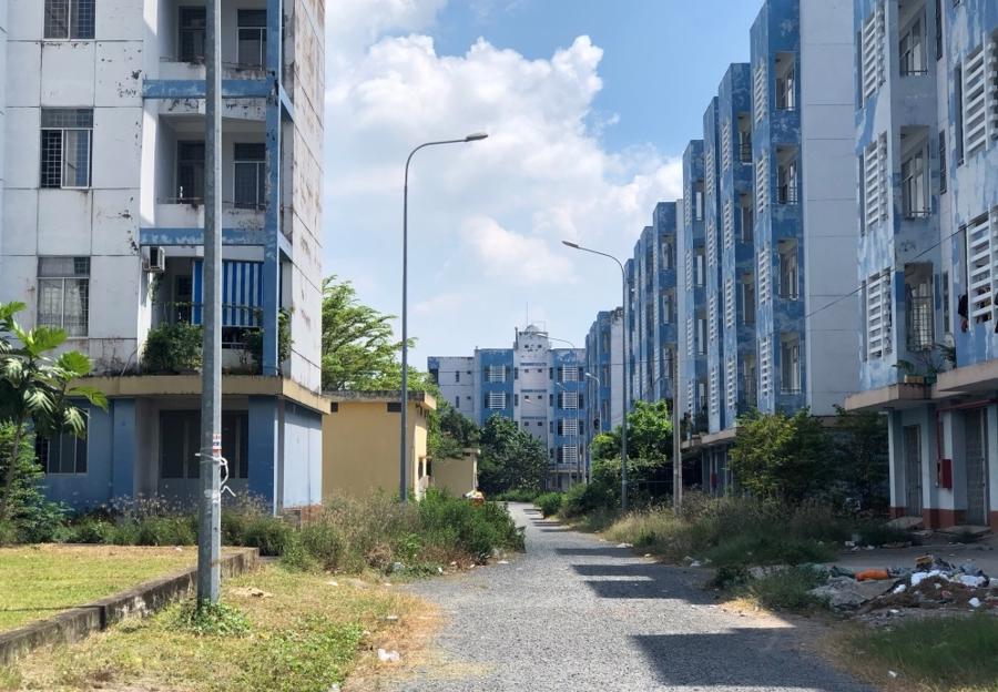 Bên trong Khu tái định cư Vĩnh Lộc B, huyện Bình Chánh, Tp.HCM - Ảnh: ITN.