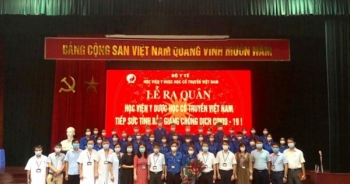 Sinh viên Học viện Y Dược học cổ truyền Việt Nam lên đường chi viện tỉnh Bắc Giang phòng, chống dịch COVID-19