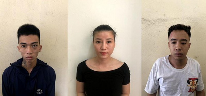 Ba đối tượng bị bắt giữ.