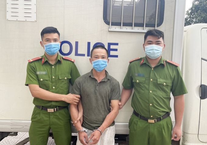 Nguyễn Văn Quyền tại Công an huyện Hương Sơn.