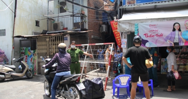 Khu Mả Lạng ở Quận 1 bị phong tỏa vì liên quan COVID-19