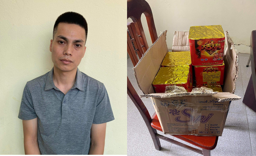 Nguyễn Hữu Toản v&agrave; số lượng ph&aacute;o nổ