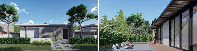 Dự án biệt thự nhà vườn Đại Lải (tỉnh Vĩnh Phúc). Ảnh phối cảnh.