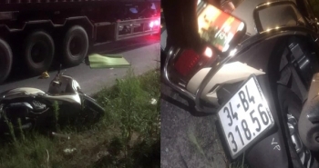 Hải Dương: Xe máy va chạm với đầu kéo, 2 mẹ con tử vong