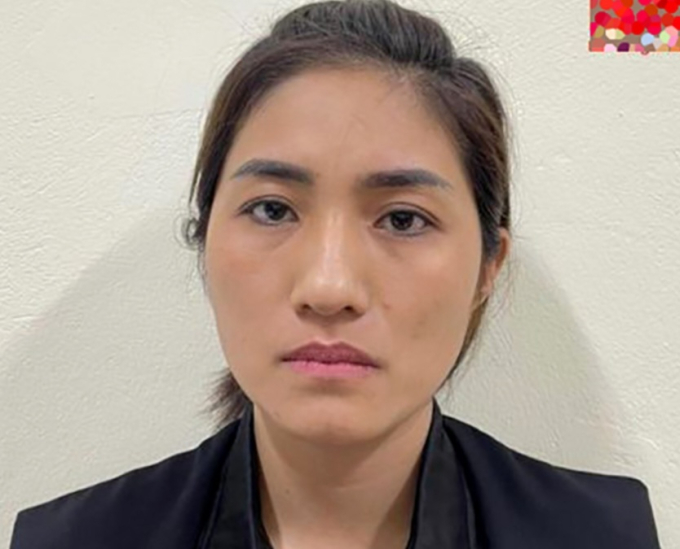 Đối tượng Liên tại cơ quan Công an.