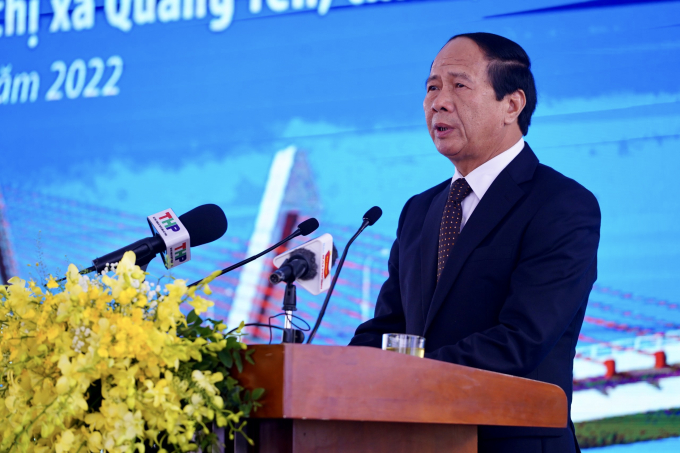 Phó Thủ tướng Lê Văn Thành phát biểu tại buổi lễ.