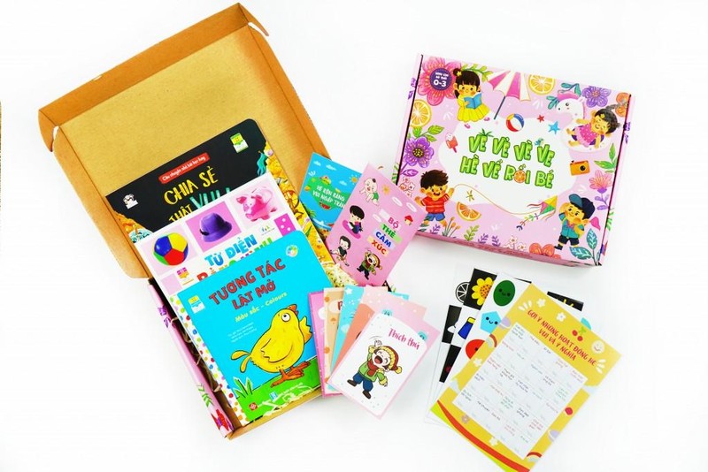 Hộp quà sách hạn chế tối đa thời gian cũng như ảnh hưởng từ việc trẻ dành nhiều thời gian cho các thiết bị điện tử.