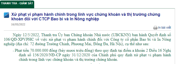 xu phat chung khoan