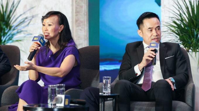 Shark Th&aacute;i V&acirc;n Linh v&agrave; Shark Louis Nguyễn.