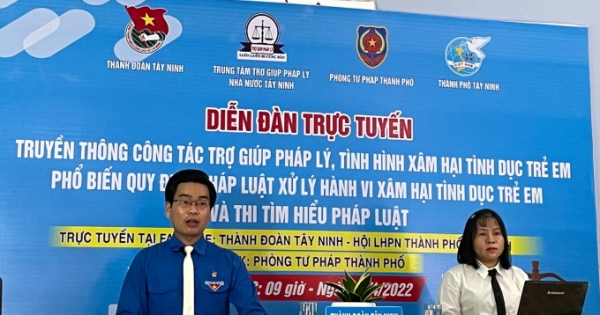 Sở Tư pháp Tây Ninh tích cực trong hoạt động Trợ giúp pháp lý trực tuyến