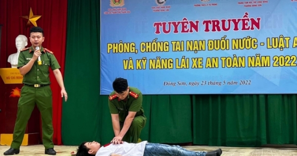 Thanh Hoá: Tuyên truyền pháp luật về phòng chống đuối nước và an toàn giao thông