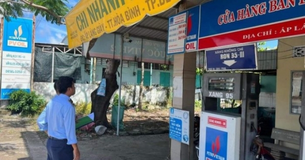 Tự điều chỉnh giá xăng, 01 doanh nghiệp Bạc Liêu bị phạt