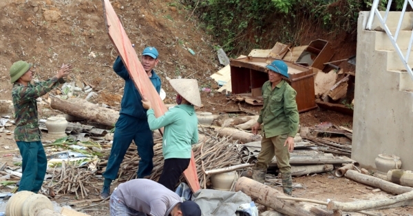 Giông lốc tại Điện Biên, 65 ngôi nhà bị tốc mái thiệt hại 7,6 tỷ đồng