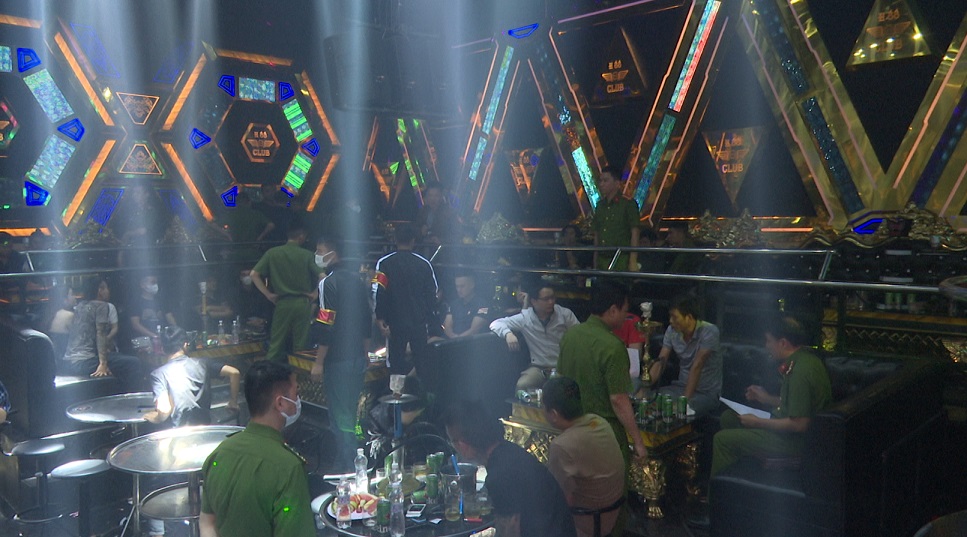 Quán bar H88 club tại thời điểm kiểm tra