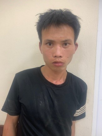 Hoàng Văn Thái tại cơ quan Công an.