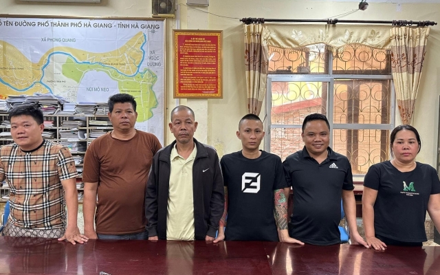 H&agrave; Giang: 6 đối tượng đang say m&ecirc; chơi s&oacute;c đĩa th&igrave; bị bắt