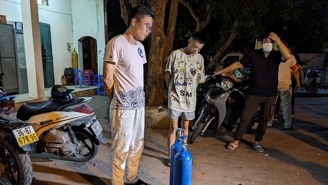 Các đối tượng bị bắt giữ.