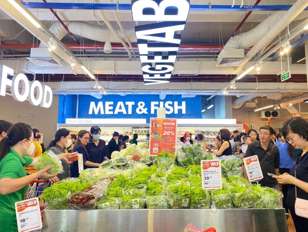 Khách hàng đến với WinMart Novia Phạm Văn Đồng sẽ bắt gặp giao diện phá cách, hoàn toàn khác biệt với các siêu thị WinMart trước đó.