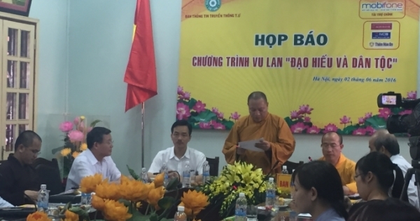 Đại lễ Vu Lan 2016 tổ chức cuộc thi "Sáng tác các tác phẩm về Đạo Hiếu”