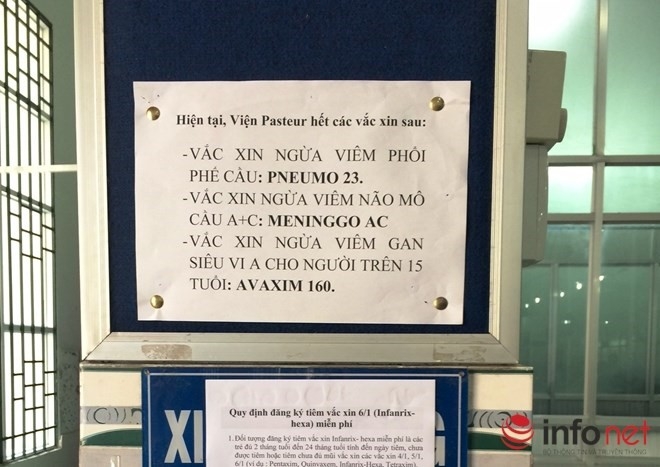 T&igrave;nh trạng hết vắc xin vi&ecirc;m n&atilde;o m&ocirc; cầu đang khiến nhiều phụ huynh ở TP HCM lo lắng. (Ảnh: Infonet)