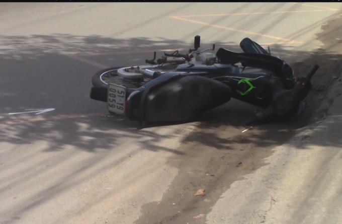 Hiện trường vụ tai nạn.