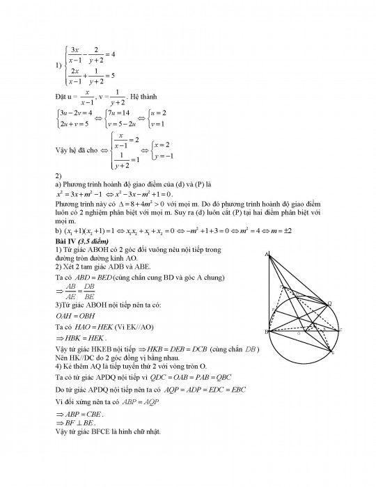 Gợi &yacute; đ&aacute;p &aacute;n đề thi m&ocirc;n To&aacute;n kỳ thi tuyển sinh lớp 10 tại H&agrave; Nội