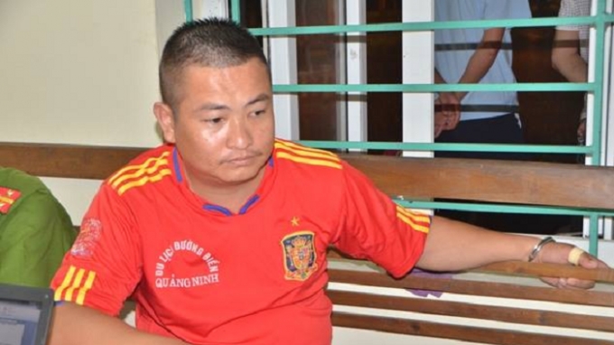 Nguyễn Hữu T&ugrave;ng tại cơ quan c&ocirc;ng an.