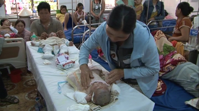 C&aacute;c nạn nh&acirc;n đang được điều trị t&iacute;ch cực tại bệnh viện.