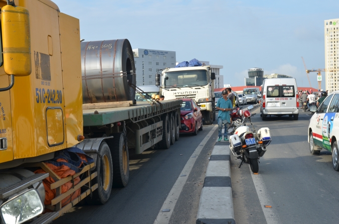 Hiện trường vụ tai nạn.