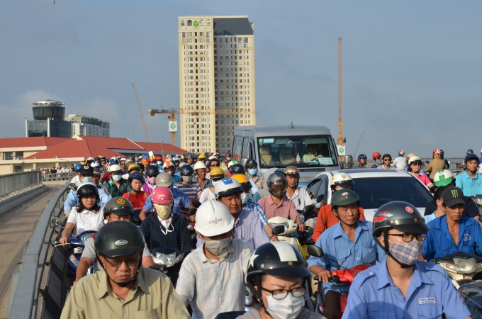 Giao th&ocirc;ng kẹt cứng.