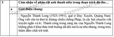 Gợi &yacute; đ&aacute;p &aacute;n đề thi m&ocirc;n Ngữ Văn kỳ thi tuyển sinh v&agrave;o lớp 10 tại TPHCM