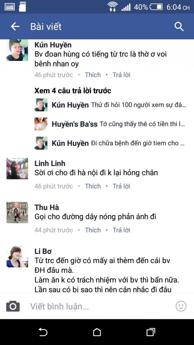 Hầu hết cư d&acirc;n mạng đều tỏ ra v&ocirc; c&ugrave;ng phẫn nộ trước h&agrave;nh động v&ocirc; tr&aacute;ch nhiệm của b&aacute;c sĩ. (Nguồn: FB)