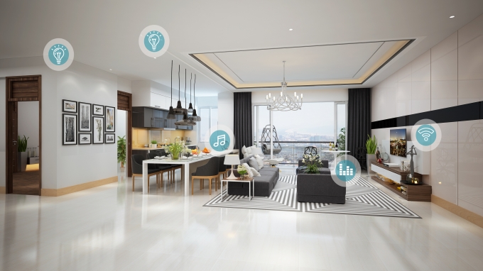 Sapphire 4 l&agrave; một &ldquo;t&ograve;a nh&agrave; th&ocirc;ng minh&rdquo; với những tiện &iacute;ch hiện đại chưa từng c&oacute;.