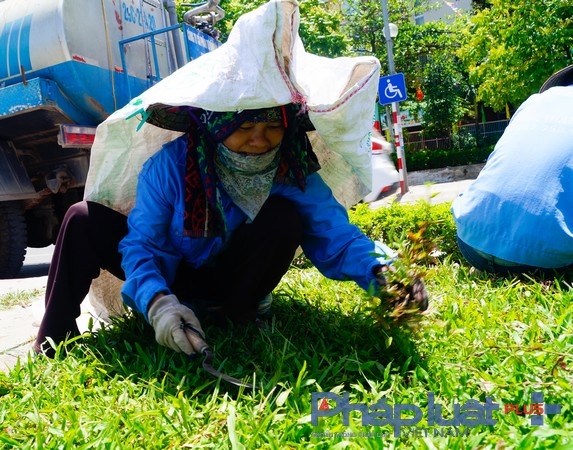 C&ocirc;ng nh&acirc;n C&ocirc;ng ty Cổ phần Tư vấn đầu tư x&acirc;y dựng H&agrave; Th&agrave;nh đang l&agrave;m việc ngo&agrave;i trời.