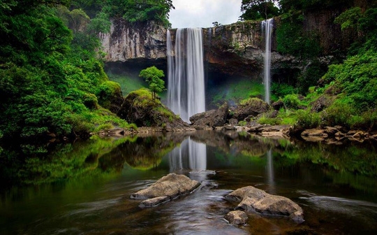 Theo UBND tỉnh Gia Lai, nếu x&acirc;y dựng thủy điện Vĩnh Sơn 2 ở Khu Bảo tồn thi&ecirc;n nhi&ecirc;n Kon Chư Răng, d&ograve;ng suối Say sẽ bị kh&ocirc; cạn (Ảnh: Do&atilde;n Vinh).