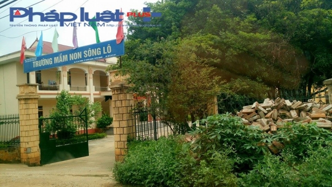 Trường mầm non S&ocirc;ng L&ocirc;, nơi gia đ&igrave;nh gửi ch&aacute;u Nguyễn Ho&agrave;ng Nam.