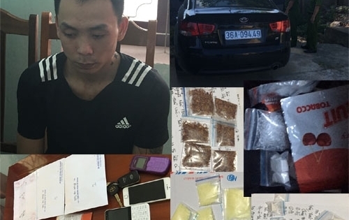 Thanh Hóa: Bắt đối tượng thuê ôtô đi buôn bán ma túy